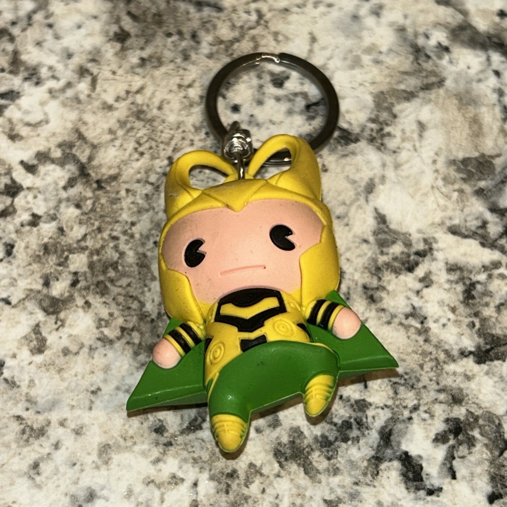 Marvel Figural Keychain Loki Thor Hot Topic‎ Superhero B3